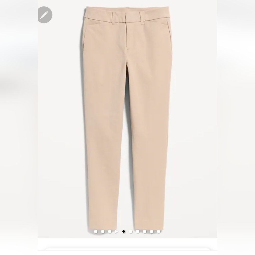 Old Navy Slim Ankle Pants in Light Tan